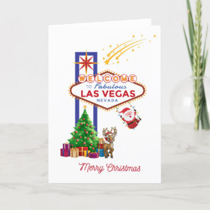 Remerciements Carte de Noël Las Vegas