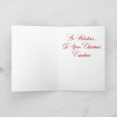 Remerciements Carte de Noël Lypsinka (Intérieur)