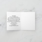 Remerciements Carte de Noël "O Holy Night" (Intérieur)