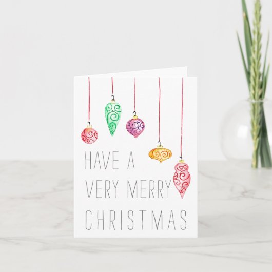 Remerciements Carte de Noël ornementale spirale (Devant)