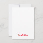 Remerciements Carte de Noël Parakeet Christmas Bow (Dos)