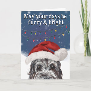 Remerciements Carte de Noël personnalisée du chien d'eau portuga