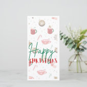 Remerciements Carte de Noël plate (Debout devant)