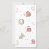 Remerciements Carte de Noël plate (Dos)