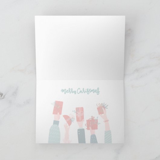 Remerciements Carte de Noël pliée (Intérieur)