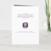 Remerciements Carte de Noël préhistorique (Dos)