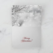 Remerciements Carte de Noël Silken Windhound (Intérieur)