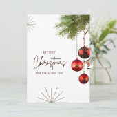 Remerciements Carte de Noël simple (Debout devant)