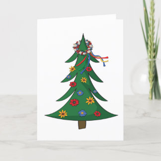 Remerciements Carte de Noël - Vinok ukrainien