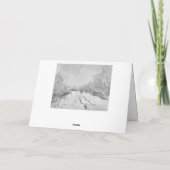 Remerciements Carte de Noël vintage (Dos)