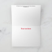 Remerciements Carte de Noël Vintage (Intérieur)