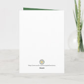 Remerciements Carte de Noël Whimsical avec conception de papier  (Dos)