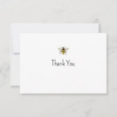 Remerciements Carte de note abeille à l'aquarelle (Devant)