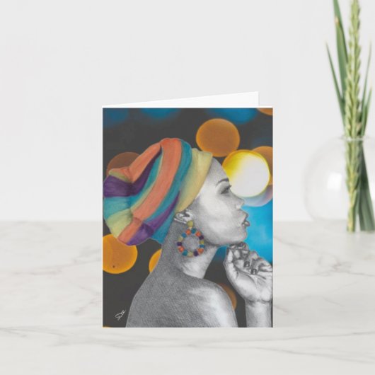 Remerciements Carte de note blanche QUEENCONFIDENCE (Devant)