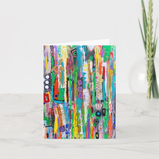 Remerciements Carte de note blanche Rocket Man (Devant)