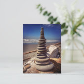 Remerciements Carte de note Cairn Stacked Rocks (Debout devant)