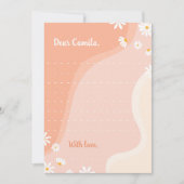 Remerciements Carte de note capsule temporelle Groovy Daisy (Devant)