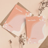 Remerciements Carte de note capsule temporelle Groovy Daisy