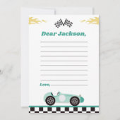 Remerciements Carte de note capsule temporelle pour fête d'anniv (Devant)