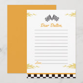 Remerciements Carte de note capsule temporelle pour fête d'anniv (Devant / Derrière)