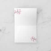 Remerciements Carte de note Cherry Blossom (Intérieur)