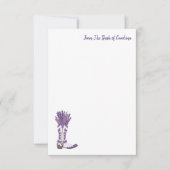 Remerciements Carte de note d'amorçage Lavender Cowboy (Devant)