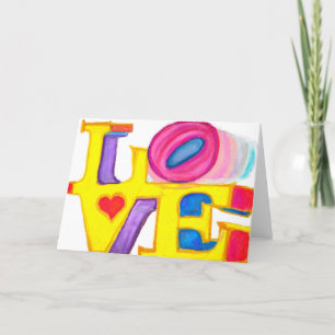 Remerciements Carte de note d'amour<Blank Inside>