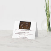 Remerciements Carte de note d'art autochtone Desert Dreert Dream (Dos)