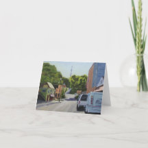 Carte de note d'art Icehouse Townscape