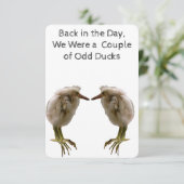 Remerciements Carte de note de canard étrange (Debout devant)