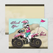 Remerciements Carte de note de l'ATV de Brooke (Devant / Derrière)