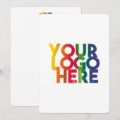 Remerciements Carte de note de l'entreprise White Simple Busines (Devant / Derrière)