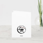 Remerciements Carte de note de Mahalo (Dos)