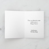 Remerciements Carte de note de Pâques aux oeufs de fleurs (Intérieur)