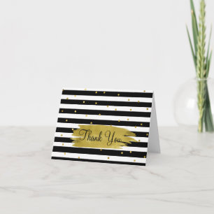 Remerciements Carte de note de remerciement Chic Stripes and Dot