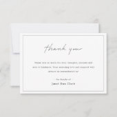 Remerciements Carte de note de remerciement funéraire | Aquarell (Devant)