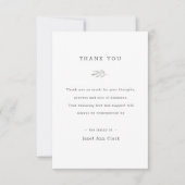 Remerciements Carte de note de remerciement funéraire | Aquarell (Devant)