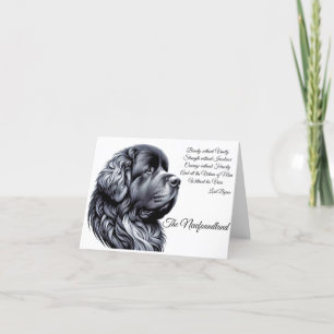 Remerciements Carte de note de soumission de Lord Byron, chien d