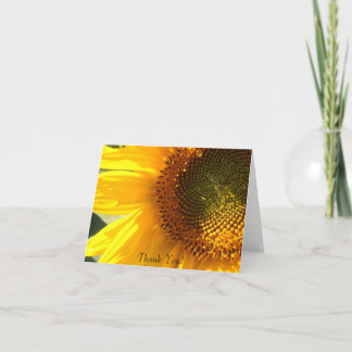 Remerciements Carte de note de tournesol du matin