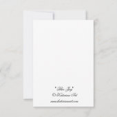 Remerciements Carte de note d'oiseau de jay bleu (Dos)