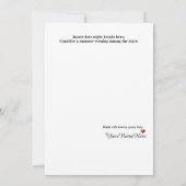 Remerciements Carte de note double face personnalisable pour jui (Dos)