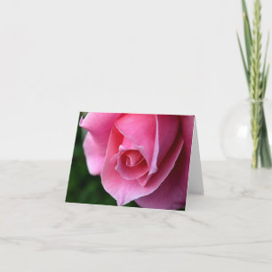 Remerciements Carte de note élégante de rose de rose