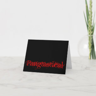 Remerciements Carte de note fantaisiste