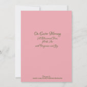 Remerciements Carte de note Hallelujah de Pâques (Dos)