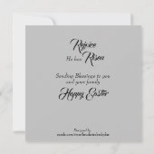 Remerciements Carte de note Hallelujah de Pâques (Dos)