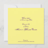 Remerciements Carte de note Hallelujah de Pâques (Dos)