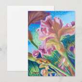 Remerciements Carte de note Iris (Devant / Derrière)