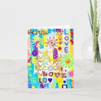 Remerciements Carte de note Love