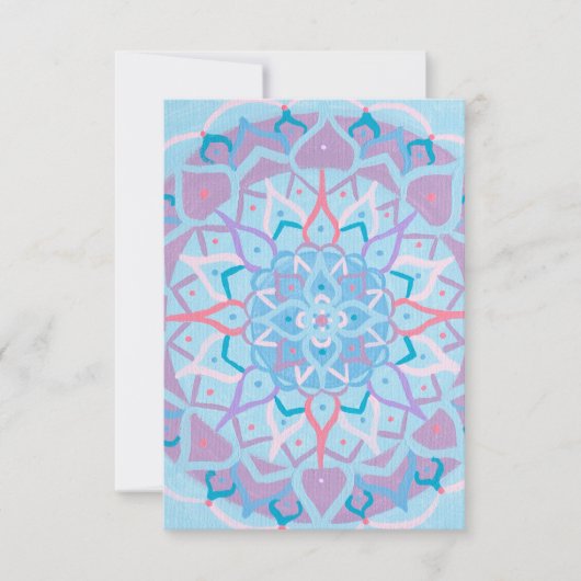 Remerciements Carte de note Mandala (Devant)
