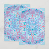 Remerciements Carte de note Mandala (Devant / Derrière)